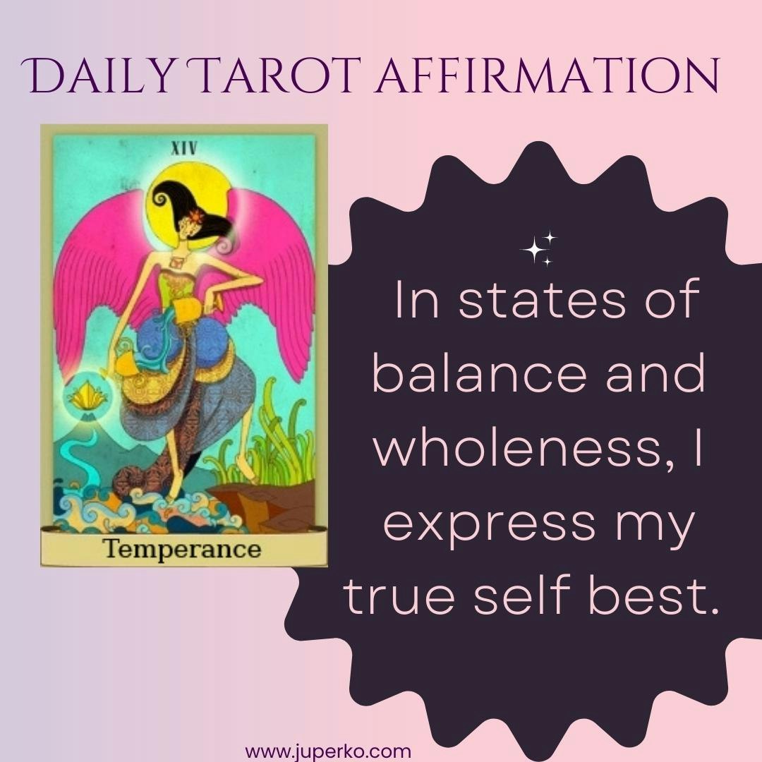 Tarestas del tarot con afirmaciones positivas