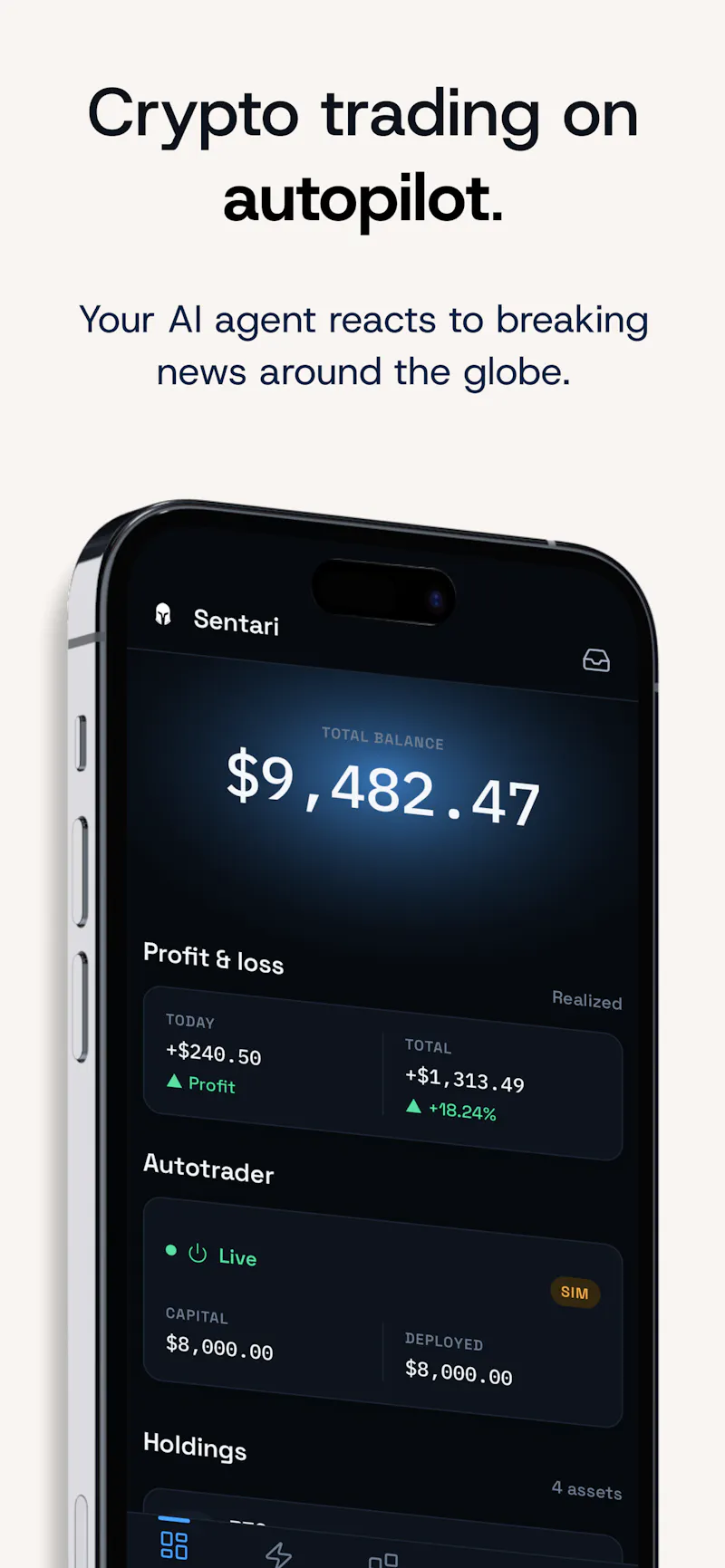 Sentari: Build Your Auto-Trader screenshot 2