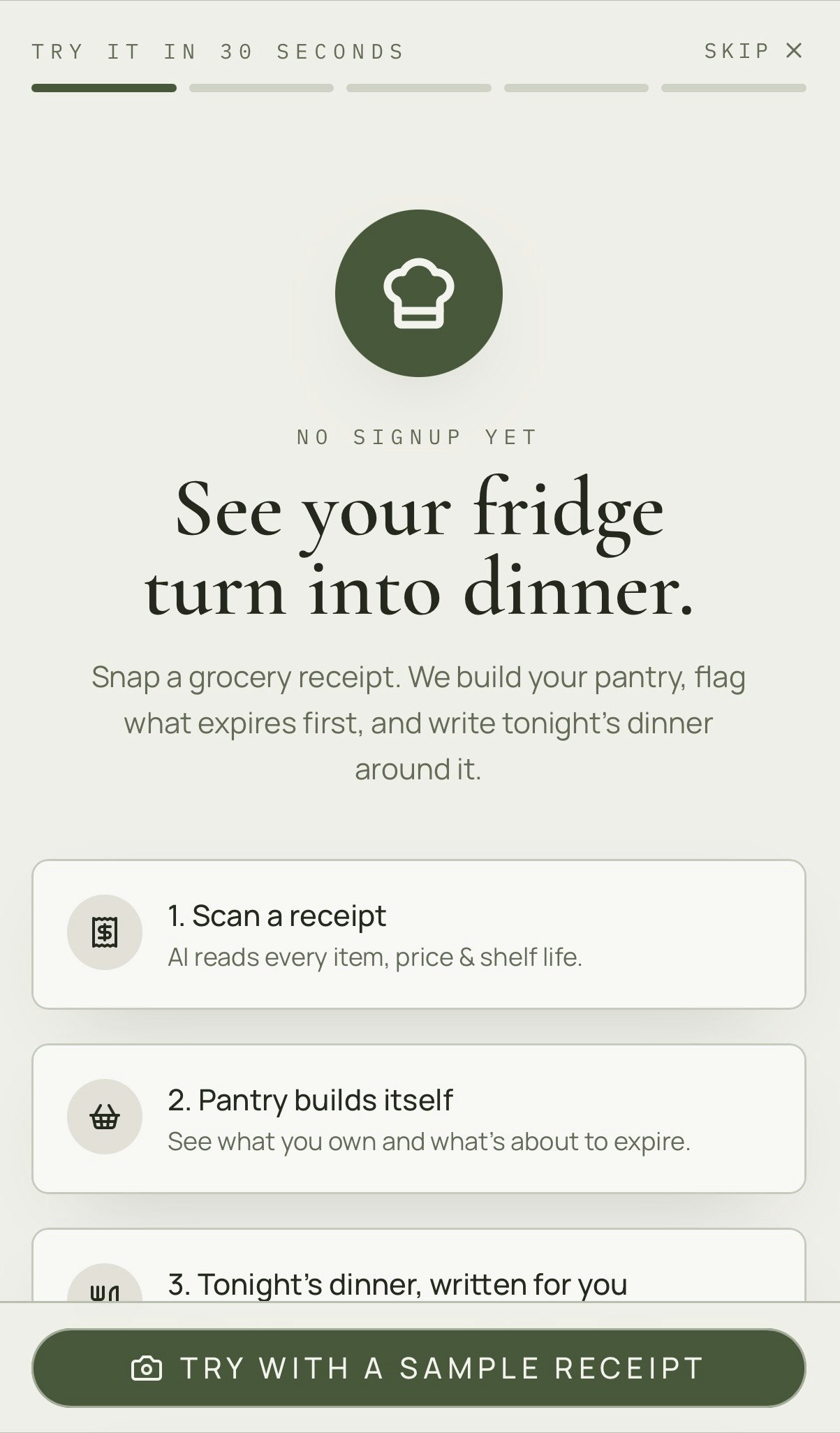Receipts to Recipes gallery image