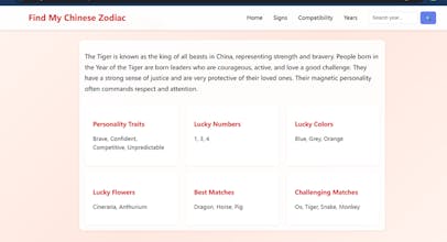 Find My Chinese Zodiac gallery image