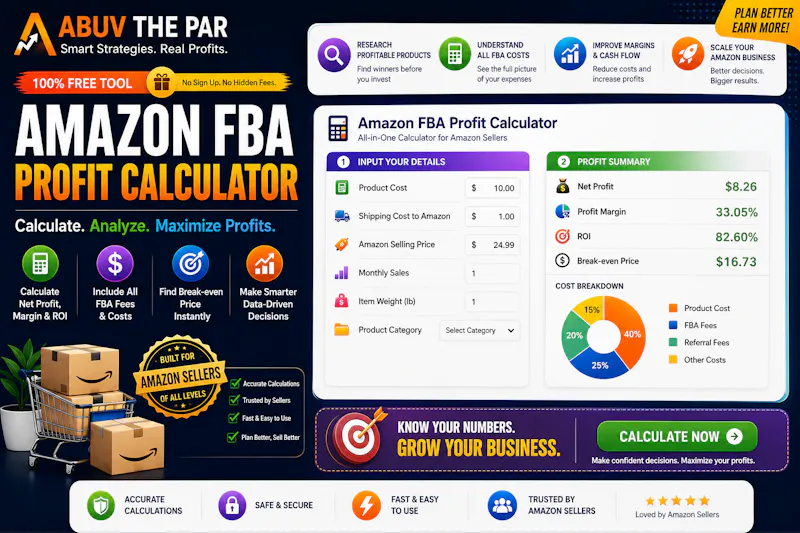 Abuv The Par Amazon FBA Profit Checker screenshot 1