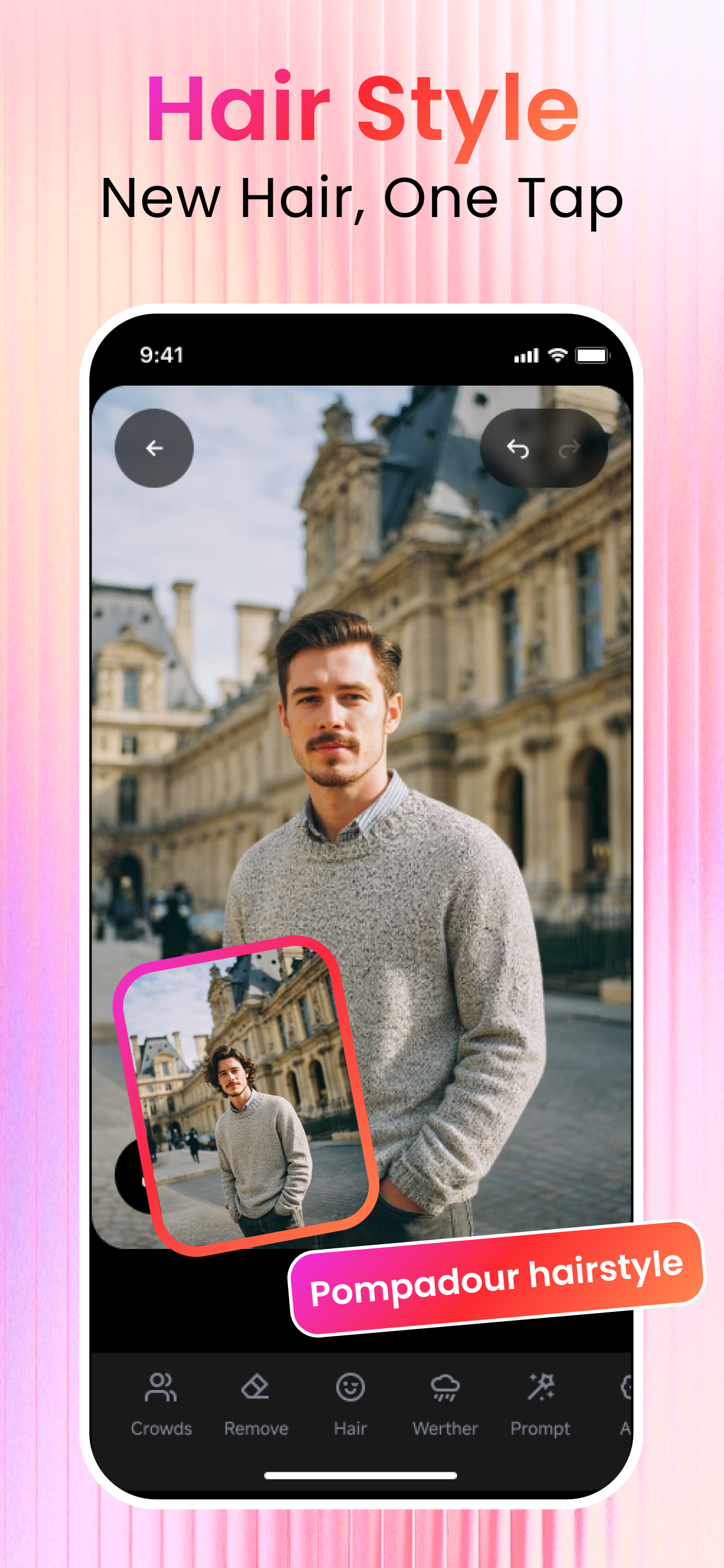 Média ClearCrowds - Remove crowds, wires, and photobombs — keep the moment. 11