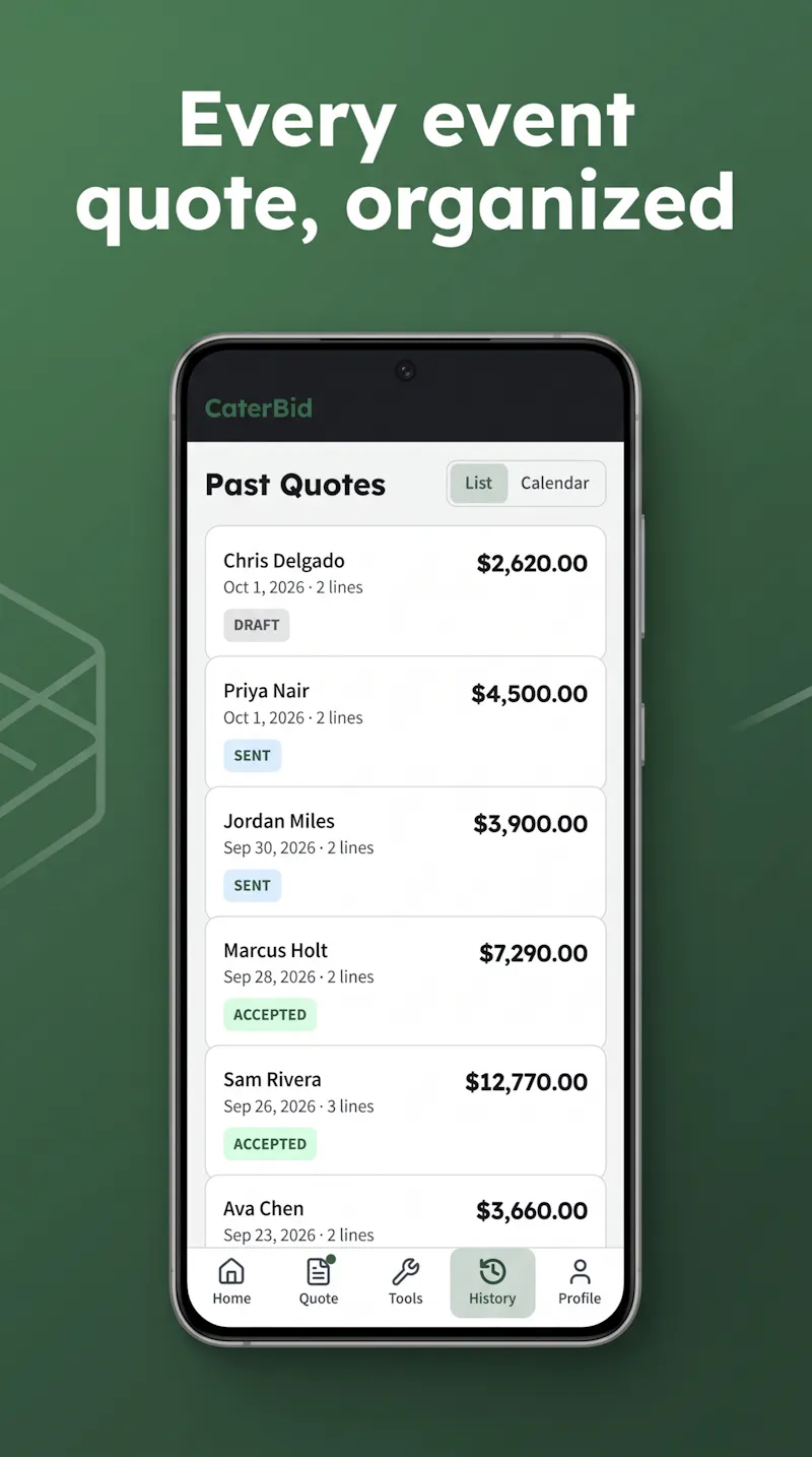 CaterBid screenshot 8
