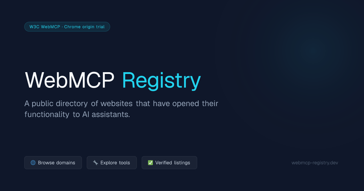 WebMCP Registry gallery image