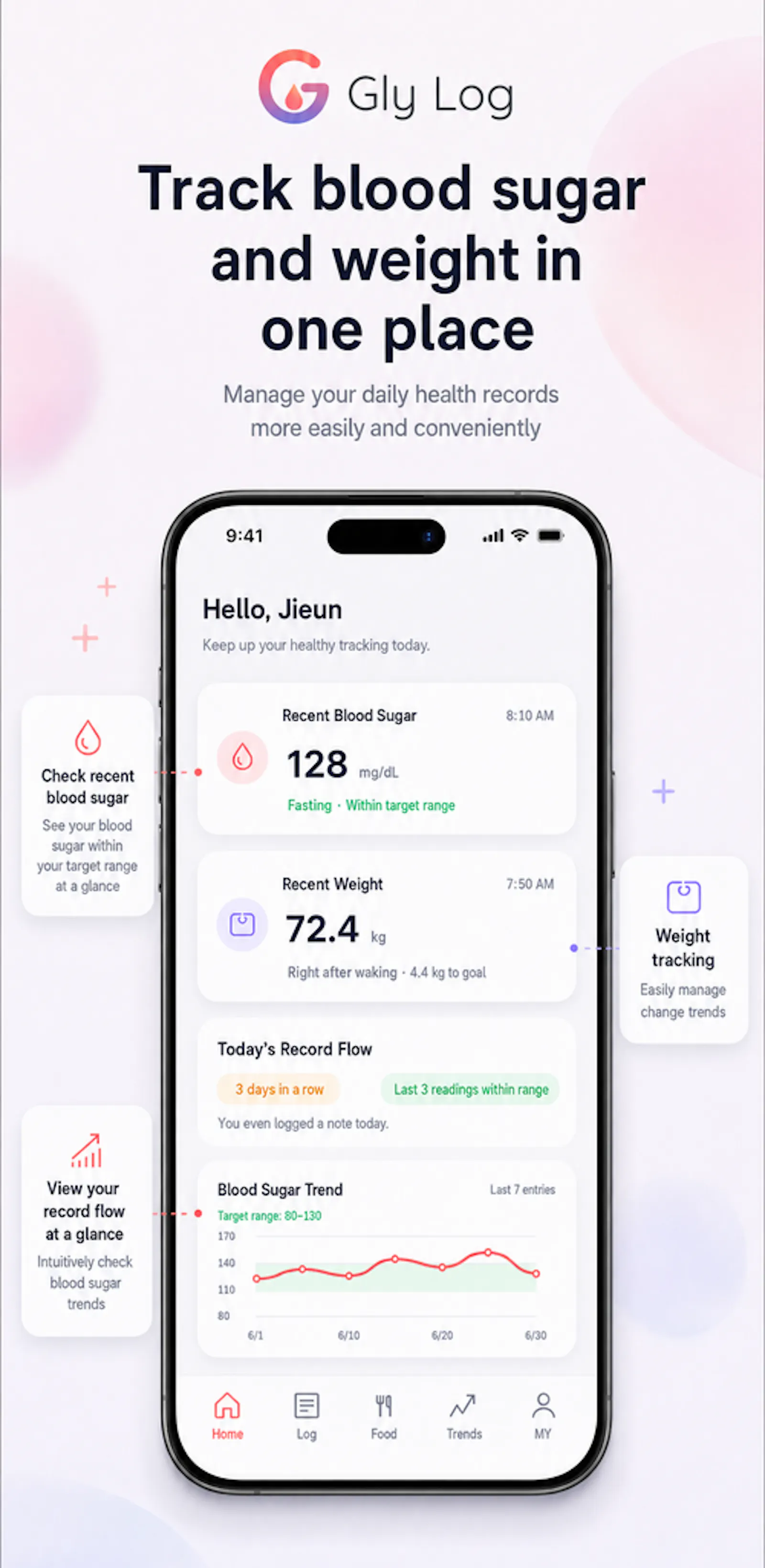 Gly Log - Blood Sugar Tracker screenshot 5