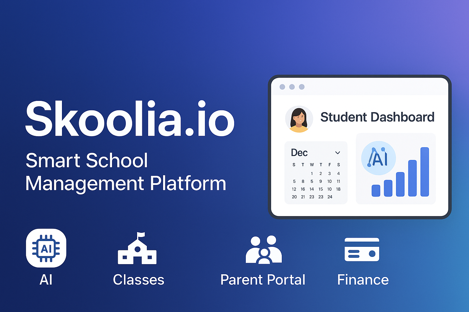 Skoolia - Main product screenshot demonstrating key features and user interface