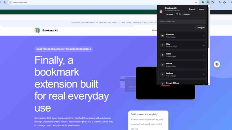 ibookmarkit screenshot 1 (video preview)