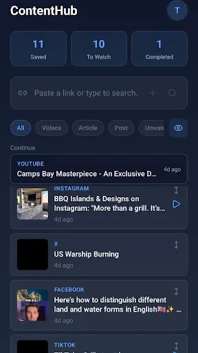 ContentHub: Save Links gallery image