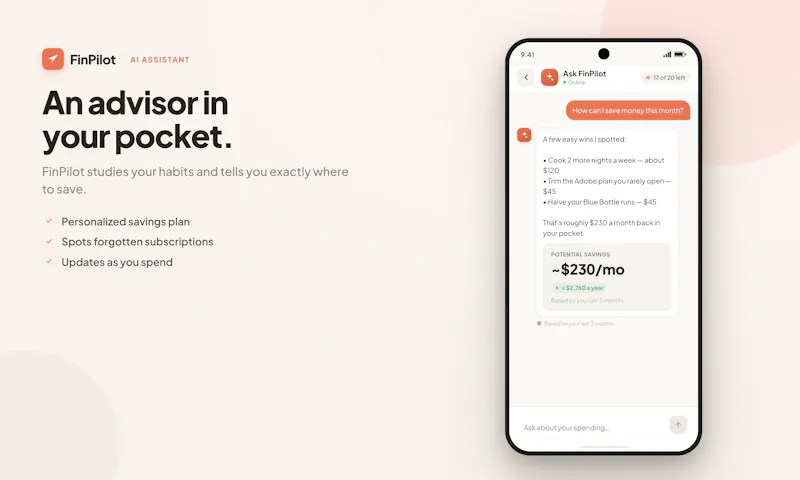 FinPilot – AI Expense Tracker screenshot 7