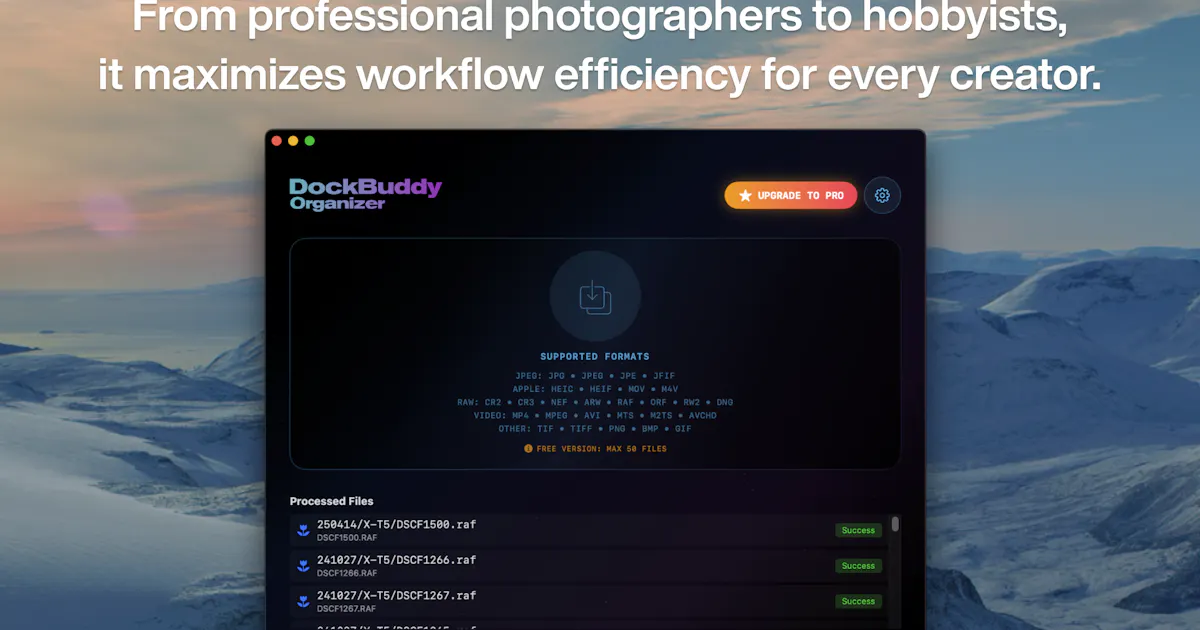 DockBuddy Organizer
