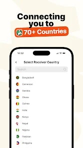 Remit choice Send Money Home - Screenshot 2 showing product features and functionality