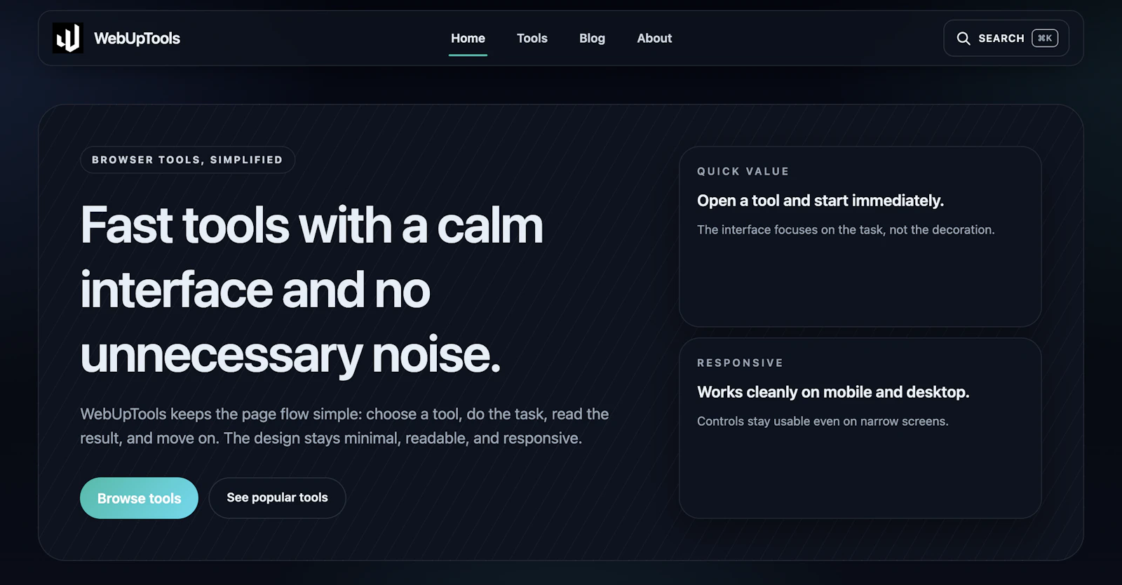 WebUpTools screenshot 1