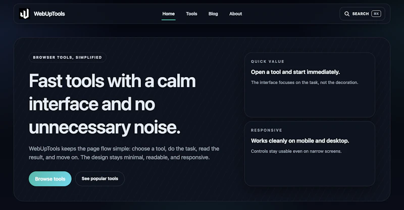 WebUpTools screenshot 1