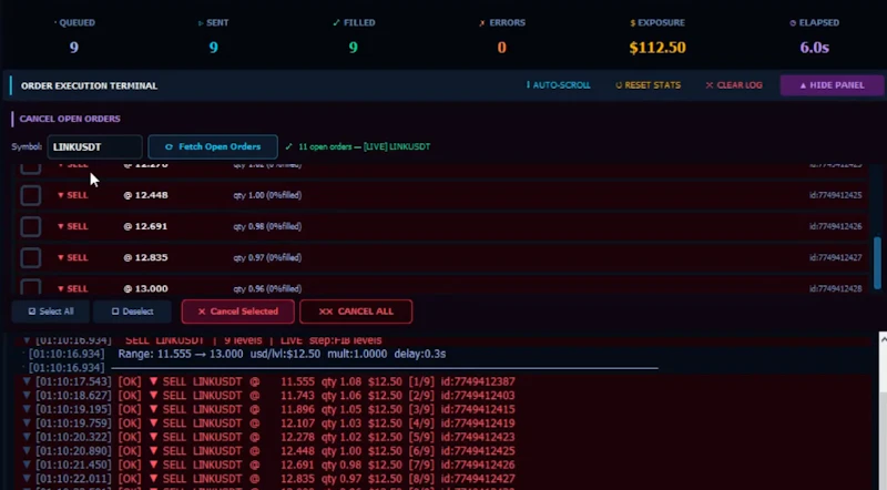 Liquidity Ladder Terminal screenshot 3