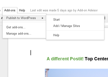 Publish to WordPress Image