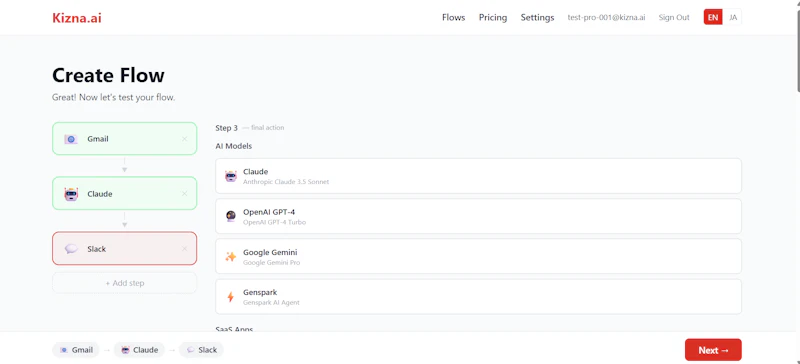 Kizna.ai screenshot 2