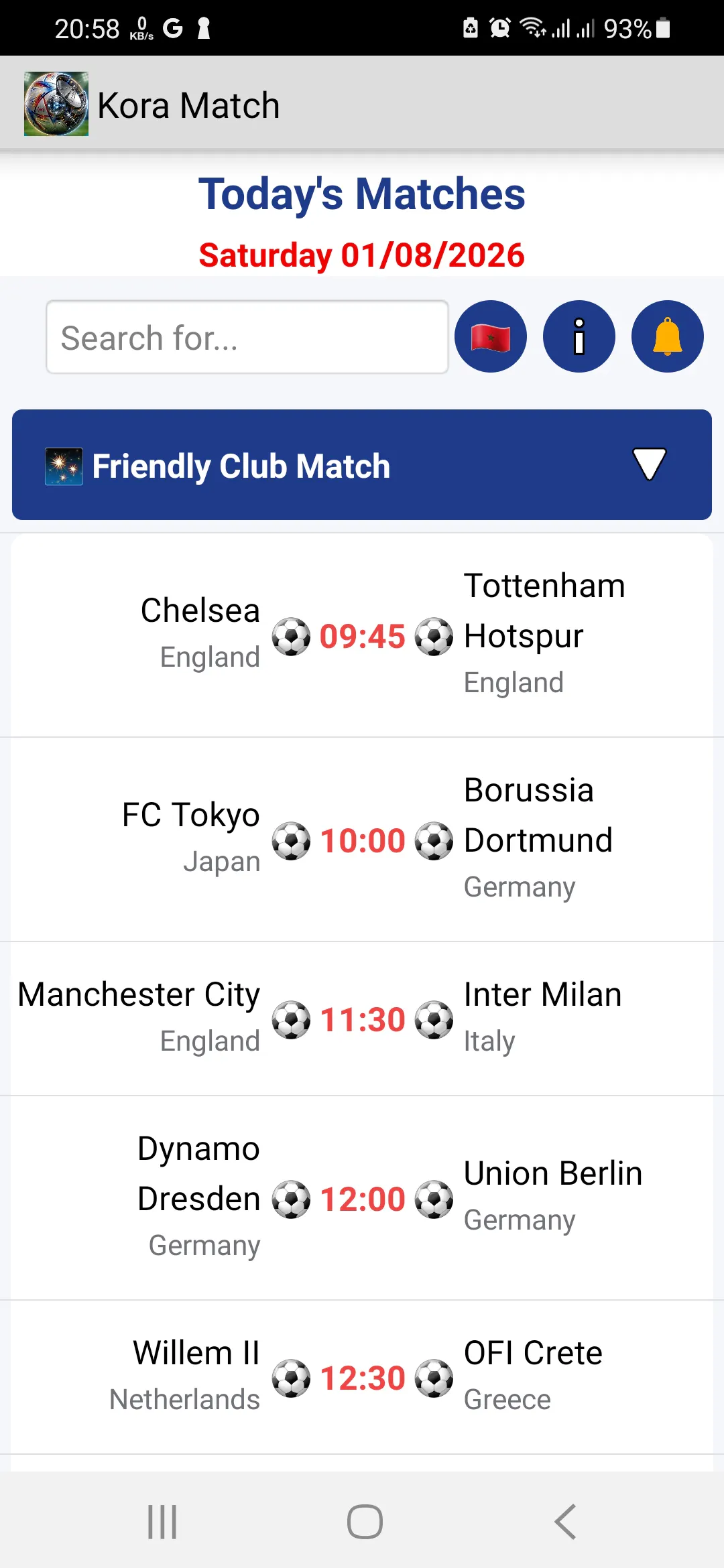 Kora Match Day Guide gallery image