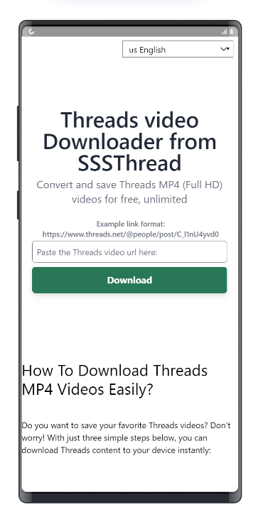 Mídia 1 de Threads downloader de vídeo do sssthreads