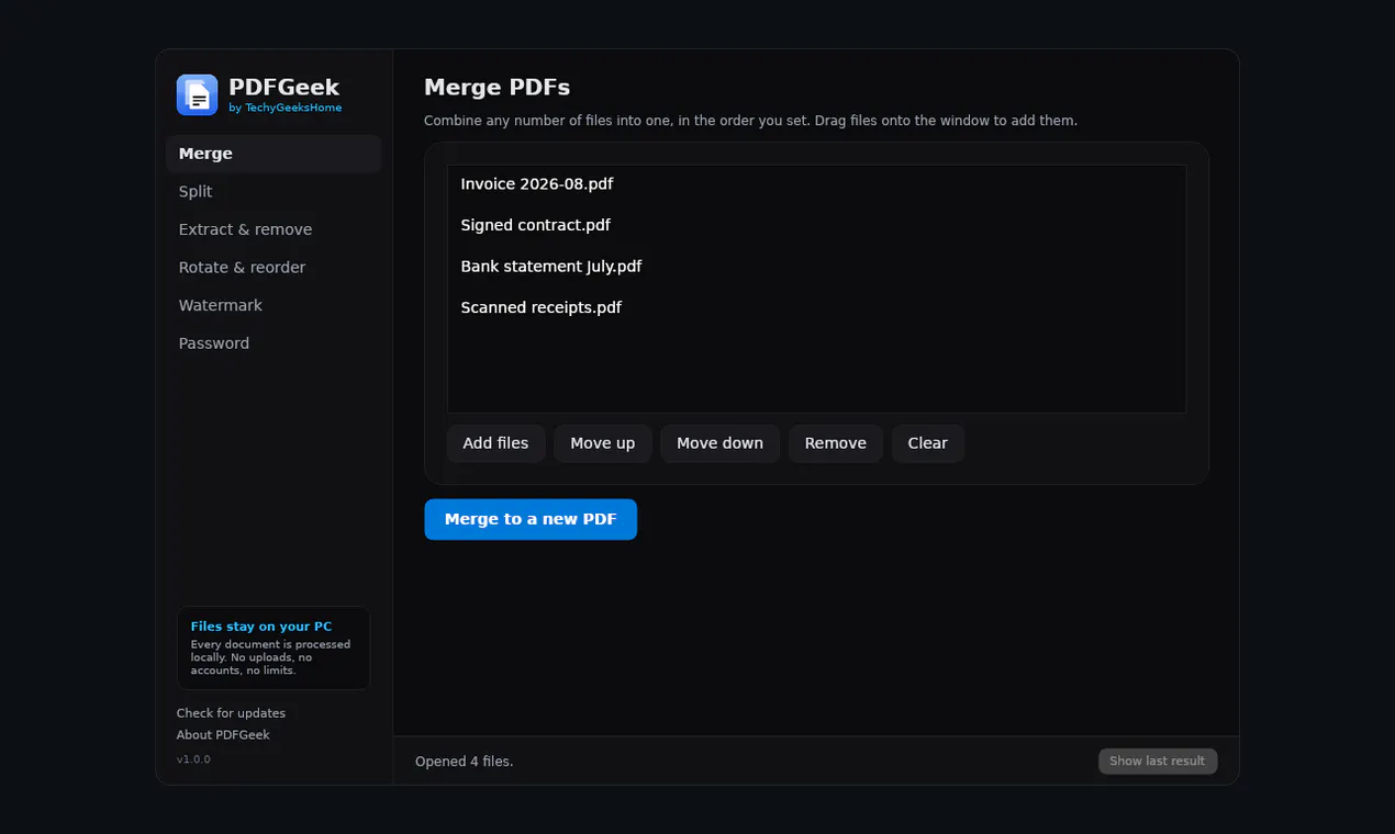 PDFGeek screenshot