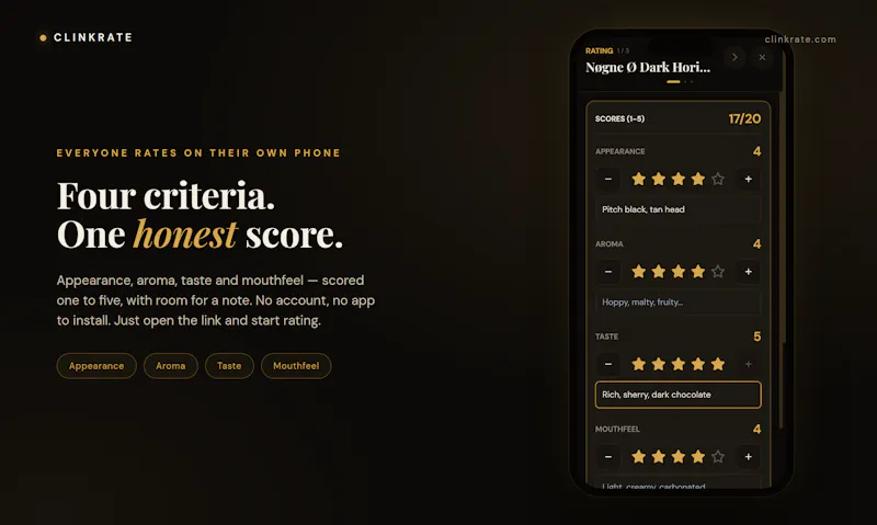 ClinkRate screenshot 2