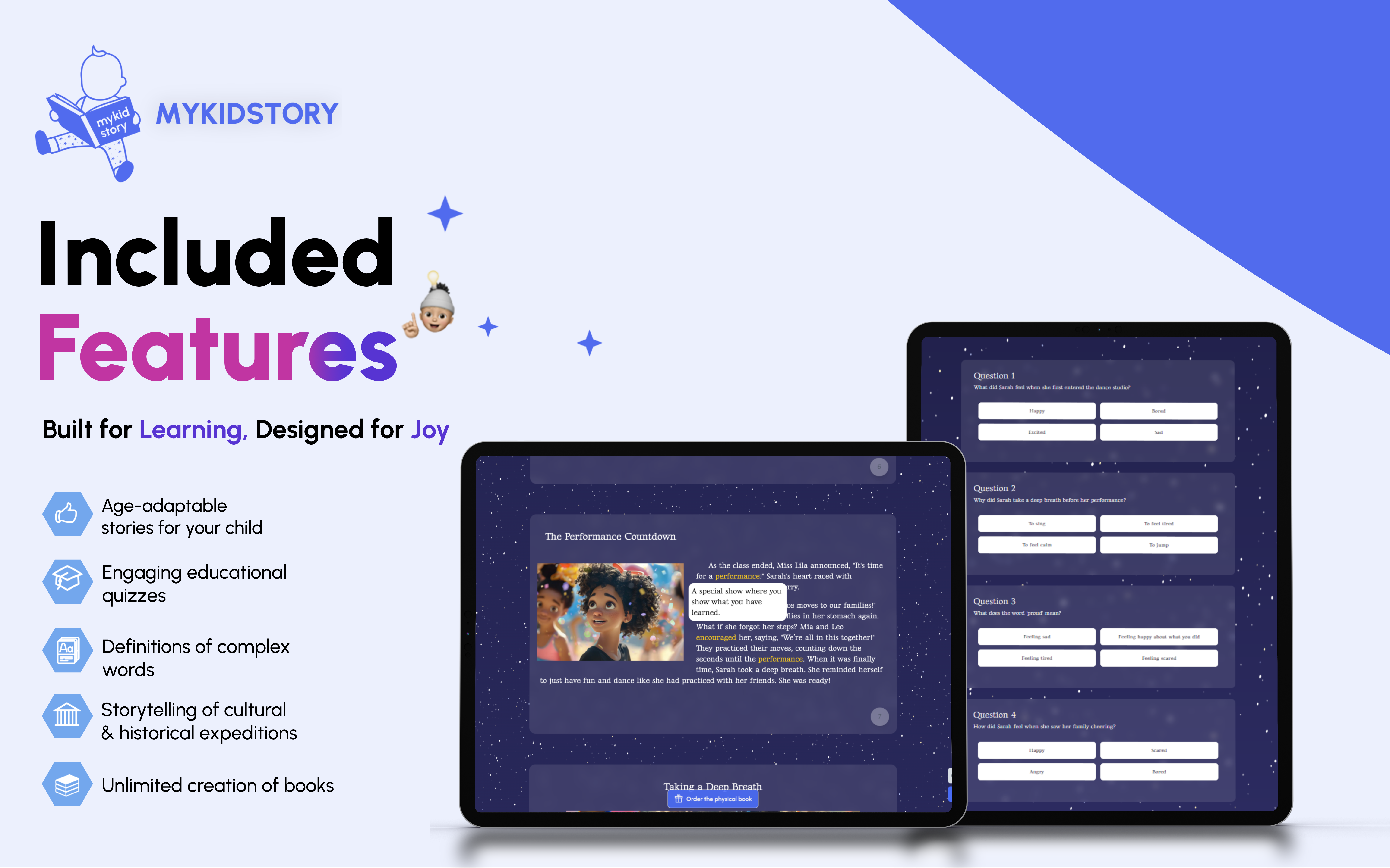 Mykidstory - Aiutare i bambini a imparare più velocemente attraverso le storie fatte solo per loro media 3