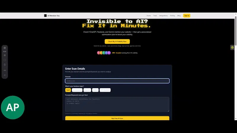 AIMentionYou screenshot 1 (video preview)