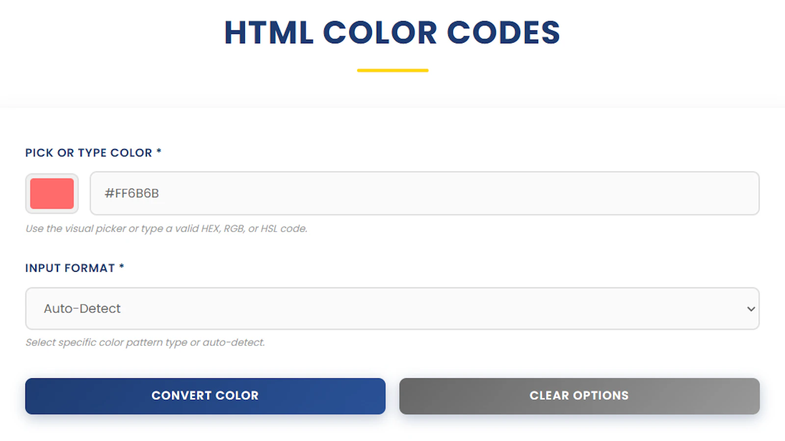 HTML Color Codes screenshot 1