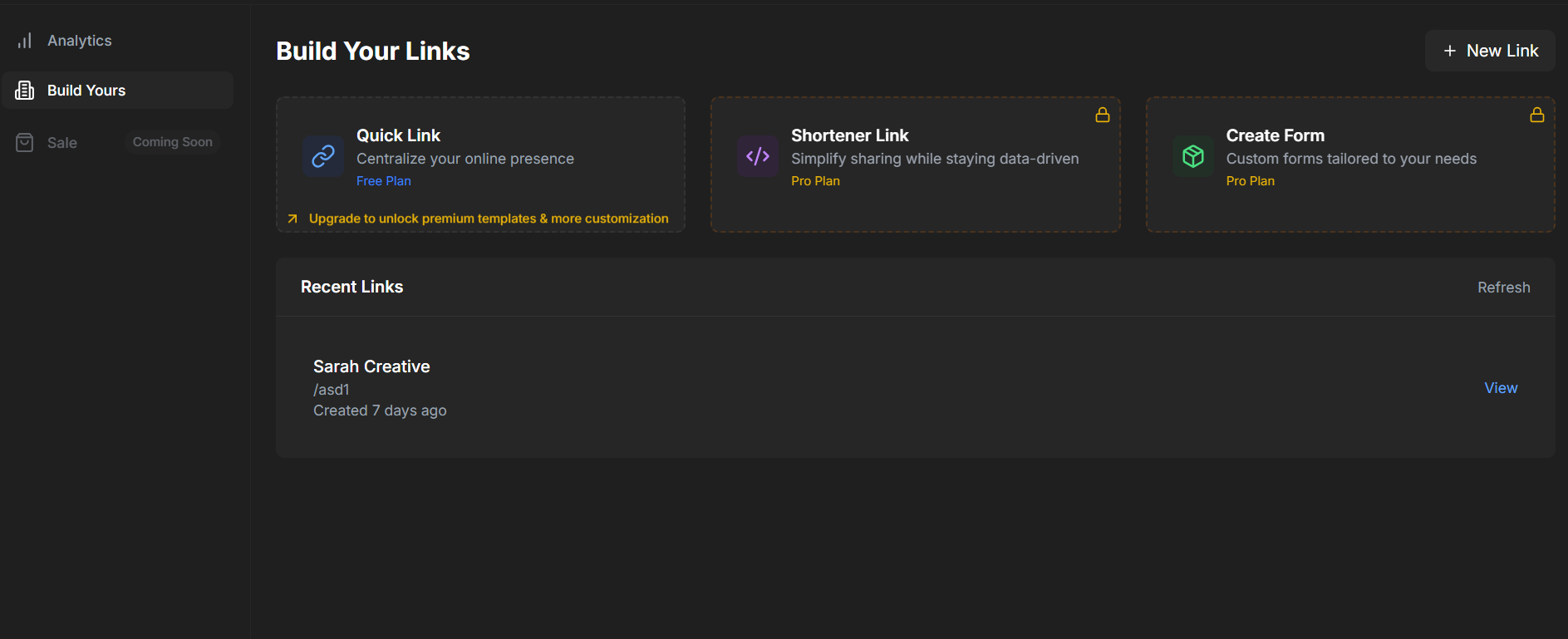 OneLinkly - One link, endless possibilities for creators media 2