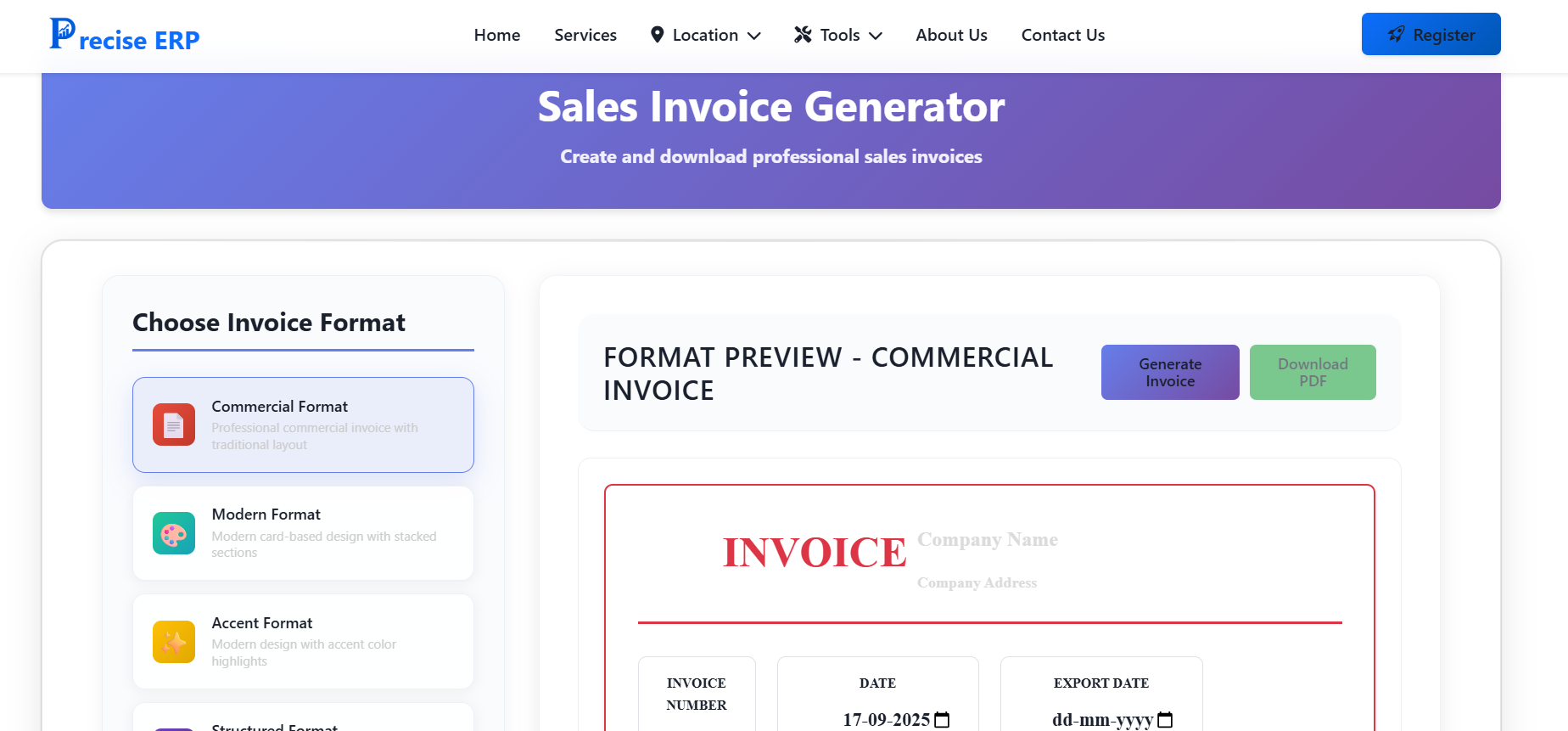 Precise ERP gallery image