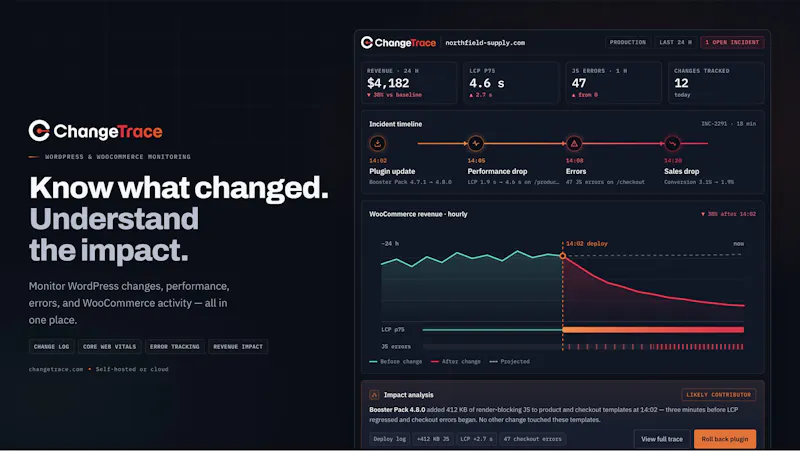 ChangeTrace screenshot 1