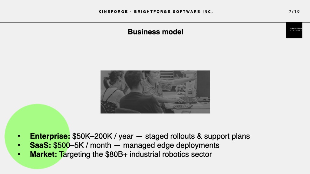 Kineforge AI/ML model for robotics gallery image
