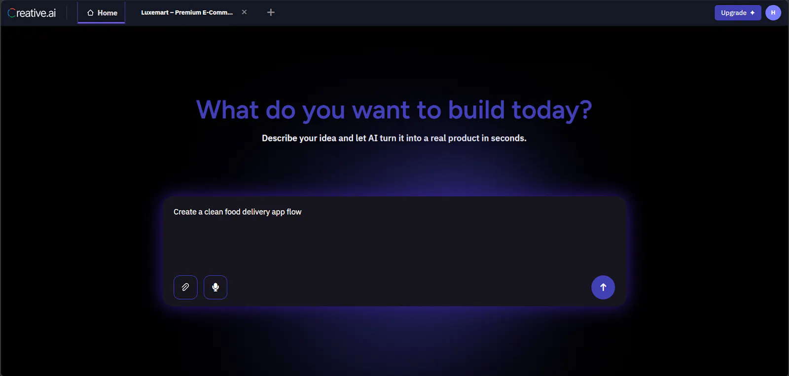 Creative AI screenshot 2
