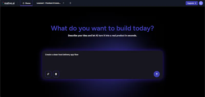 Creative AI screenshot 2