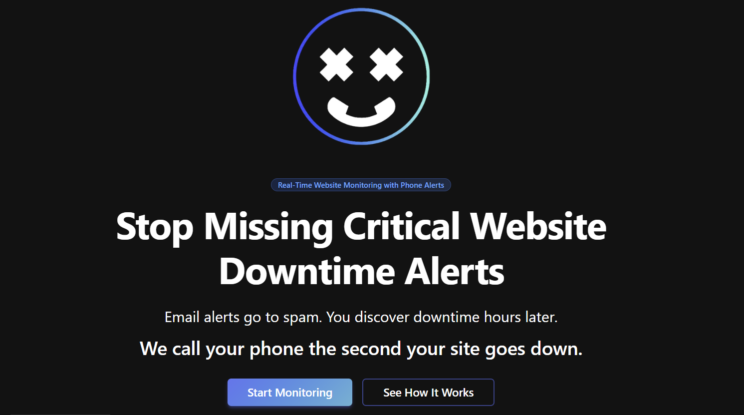 SiteIsDead.dev - Main product screenshot demonstrating key features and user interface