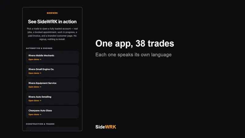SideWRK screenshot 6