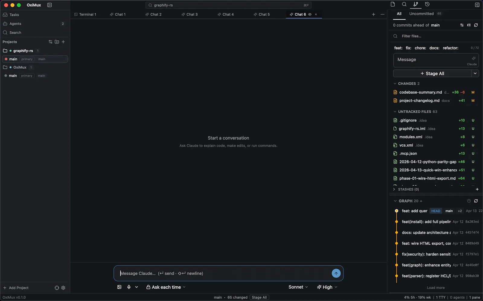 OxiMux screenshot 2