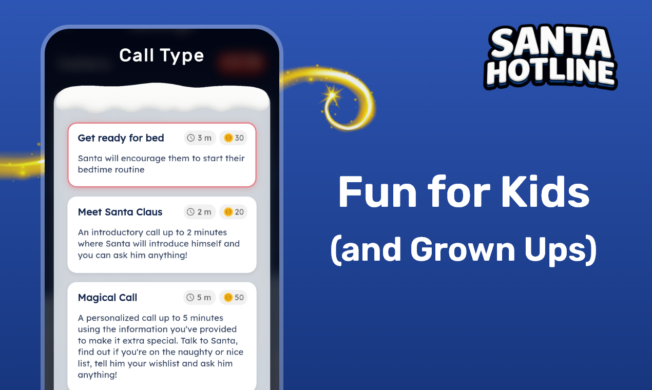 Santa Hotline - Screenshot 3 showing product features and functionality