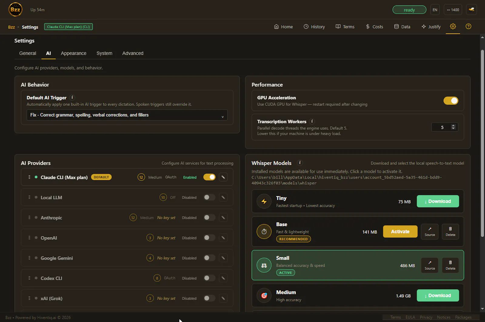 Bzz — Not your ordinary voice-to-text screenshot 3