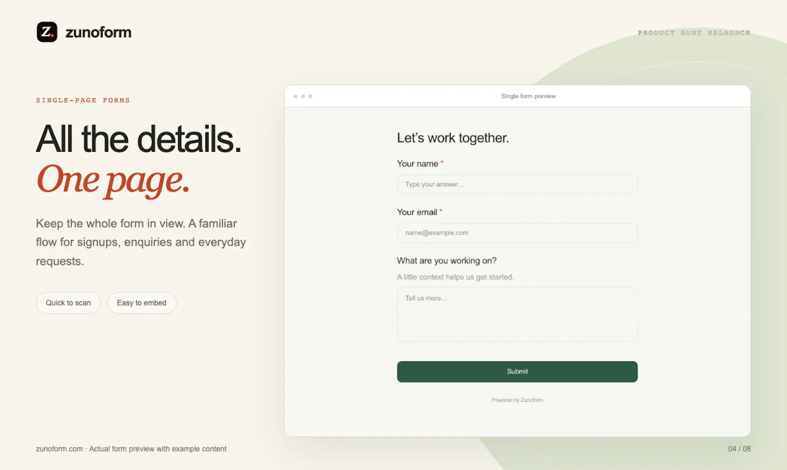 Zunoform screenshot 5
