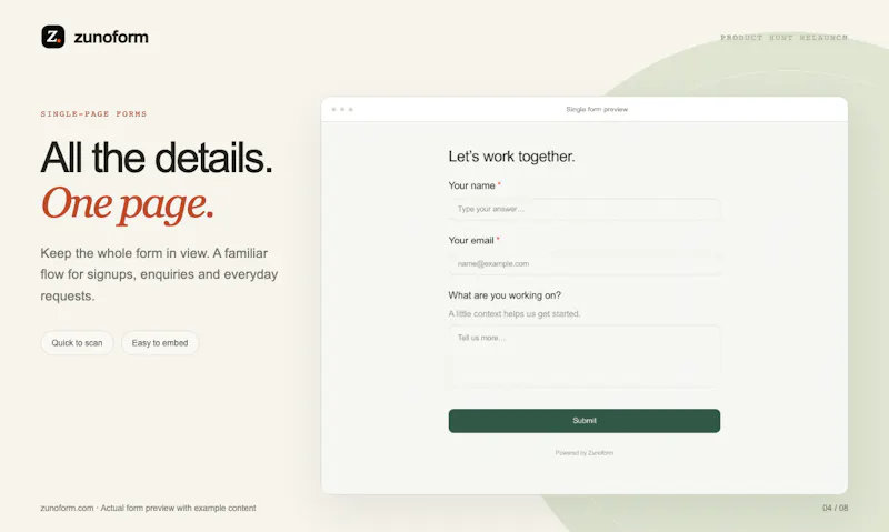 Zunoform screenshot 5