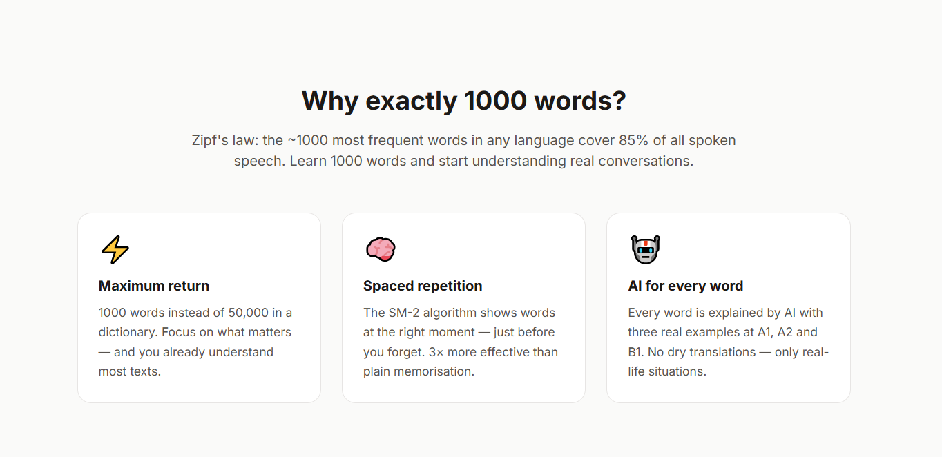 theLernen AI — Learn 1000 Words gallery image