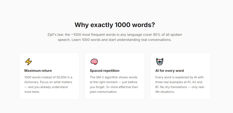 theLernen AI — Learn 1000 Words screenshot 4