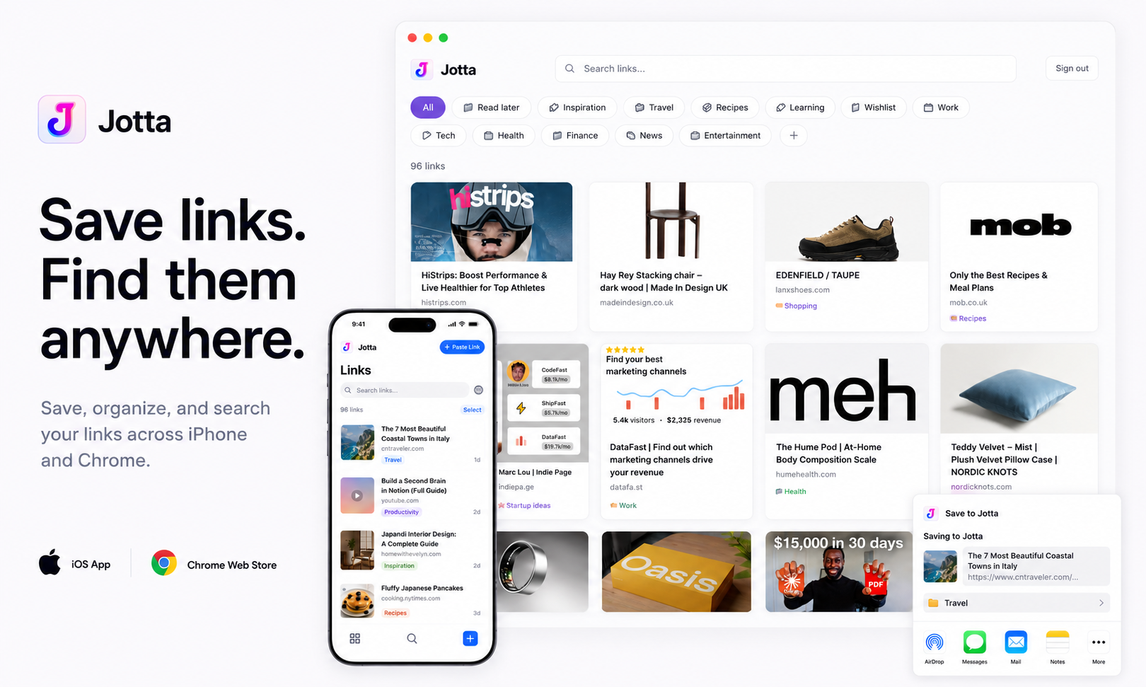 Jotta — Save Links, Beautifully gallery image