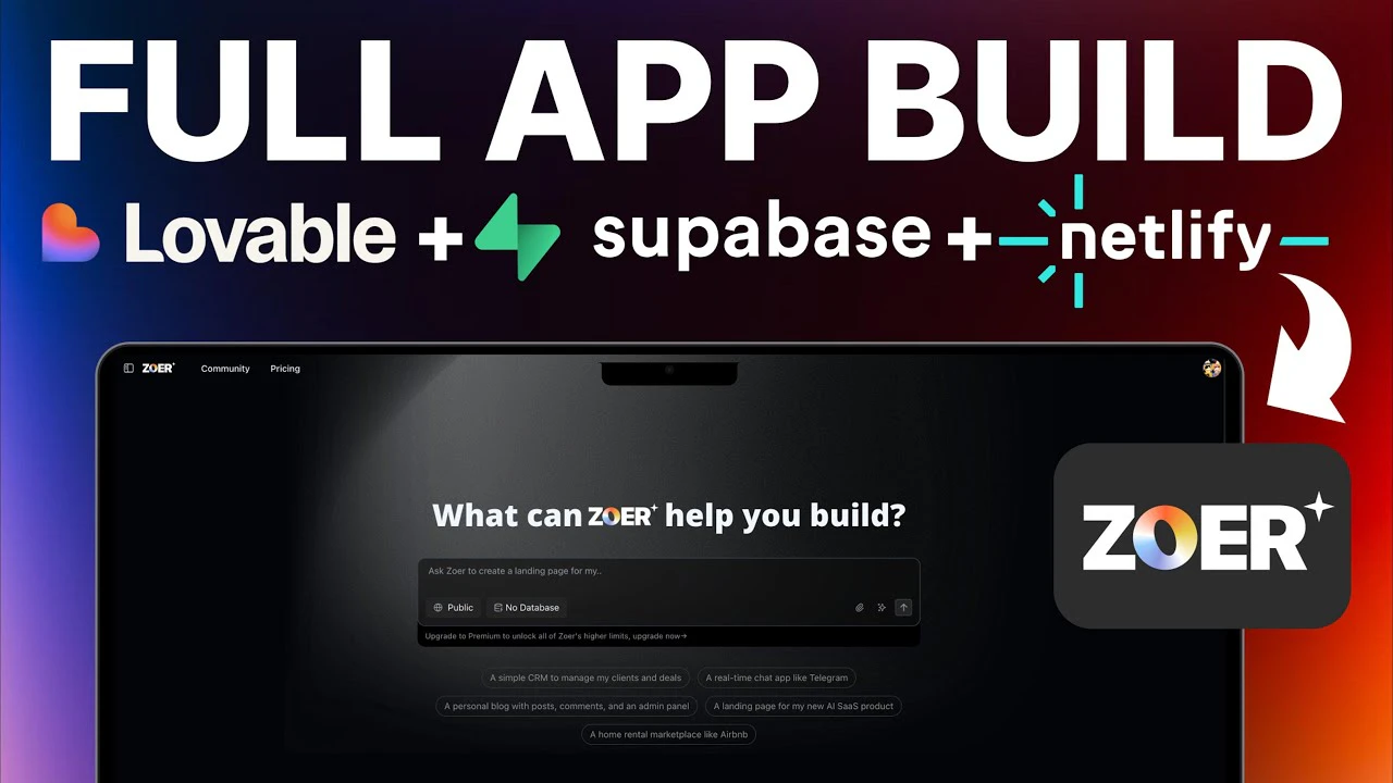 startuptile Zoer-Build full-stack apps with AI from Database first