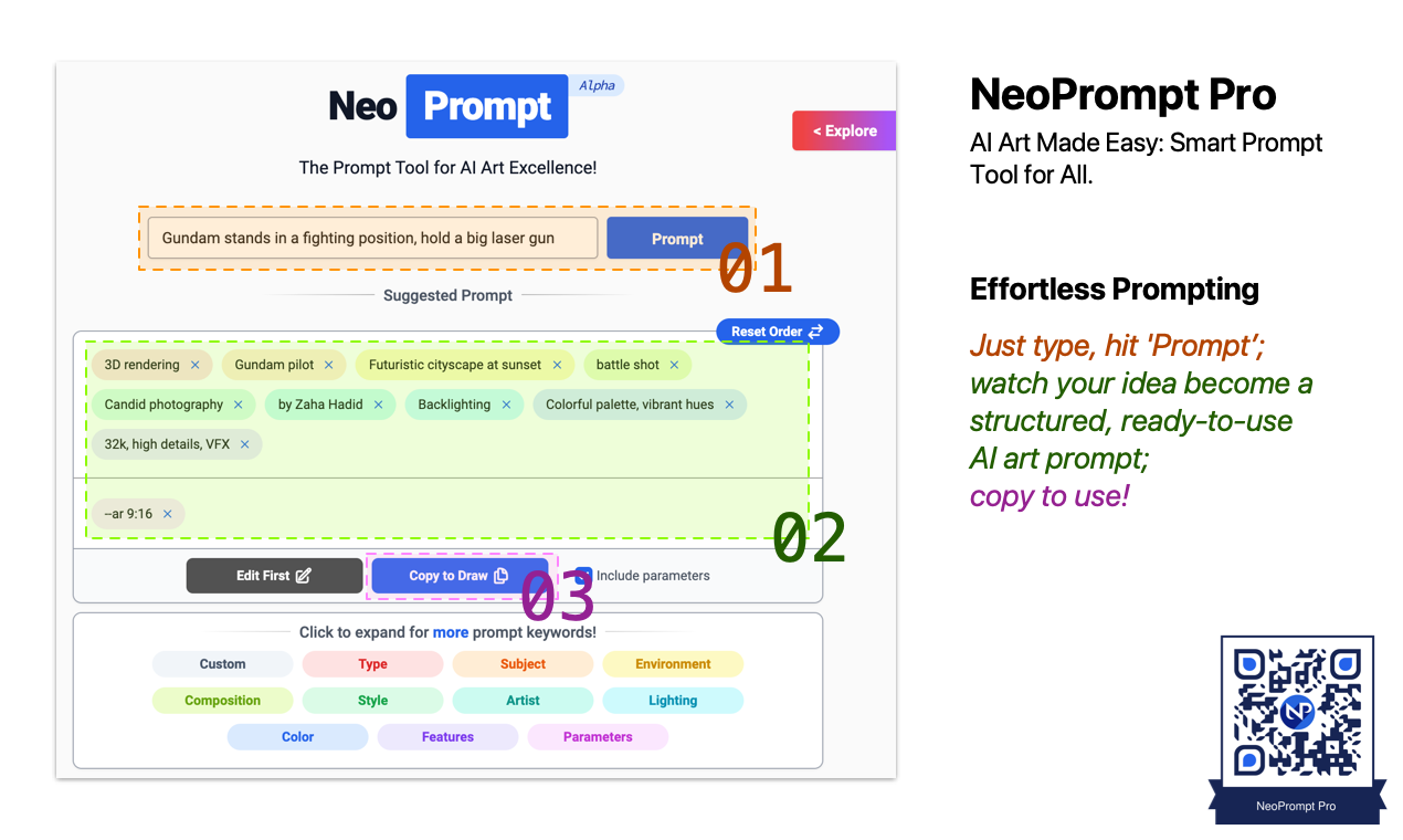 Neoprompt pro - AI Art Made Easy: herramienta rápida inteligente para todos. media 2