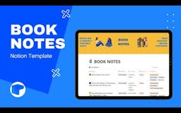 Book Notes | Notion Template media 1
