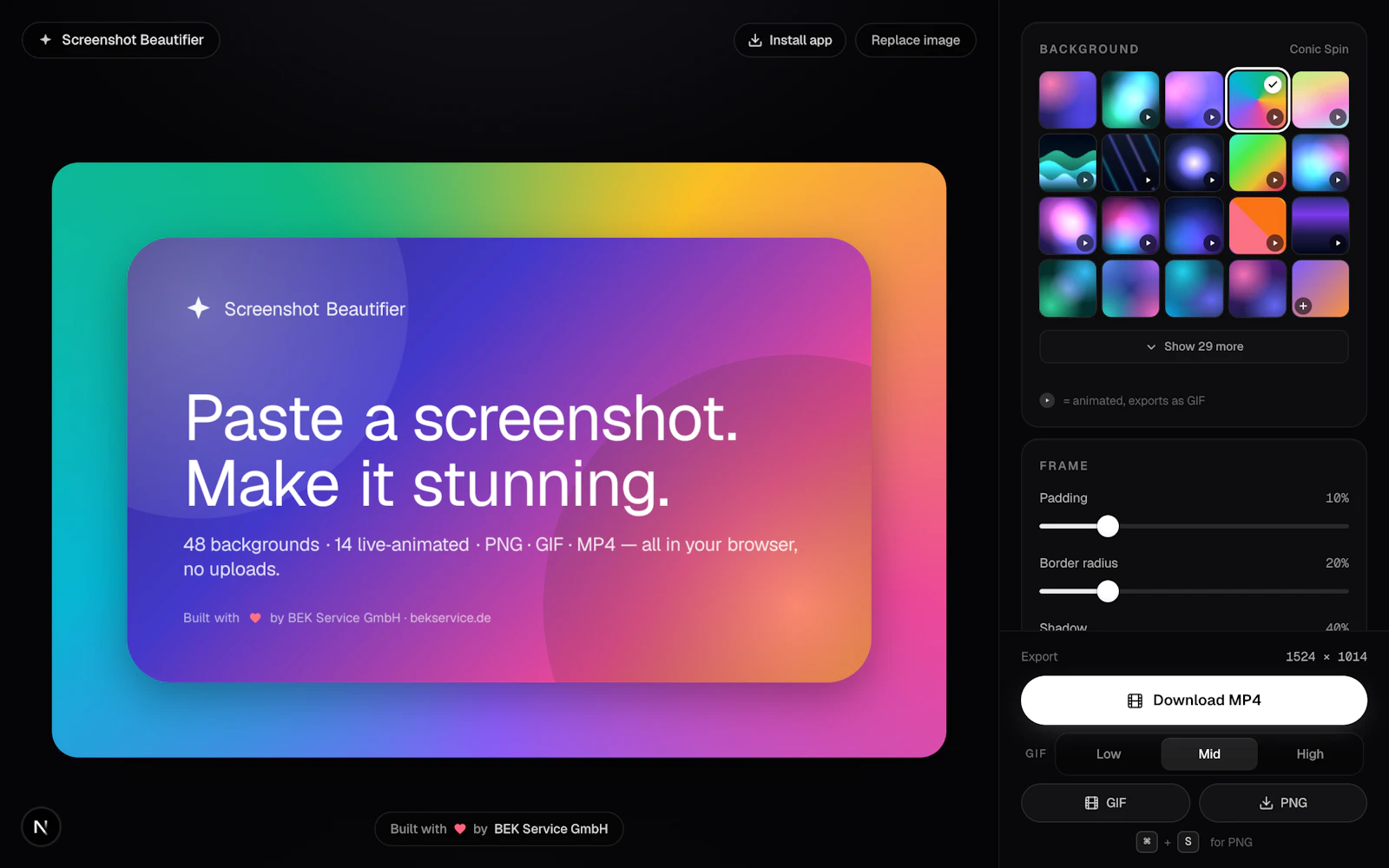 Screenshot Beautifier screenshot 2