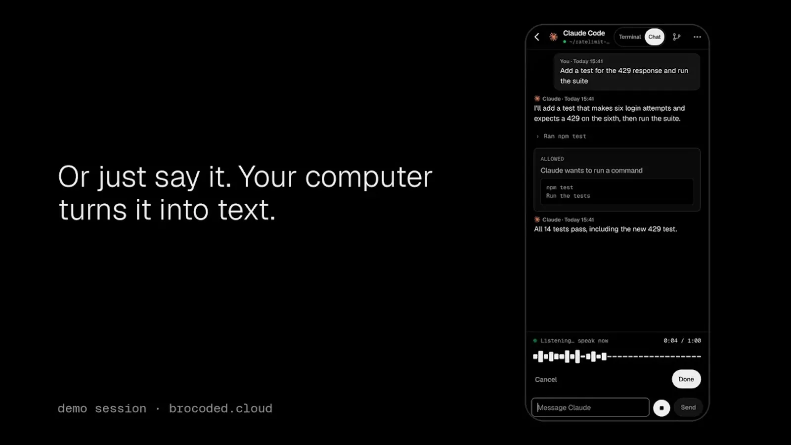 Brocoded screenshot 1 (video preview)