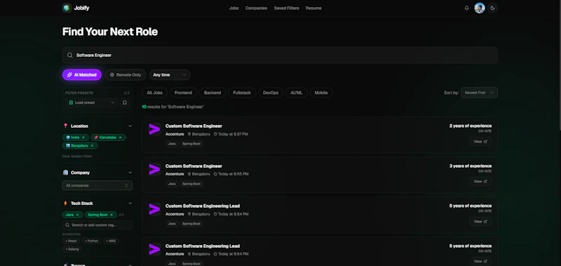 Jobify screenshot 2