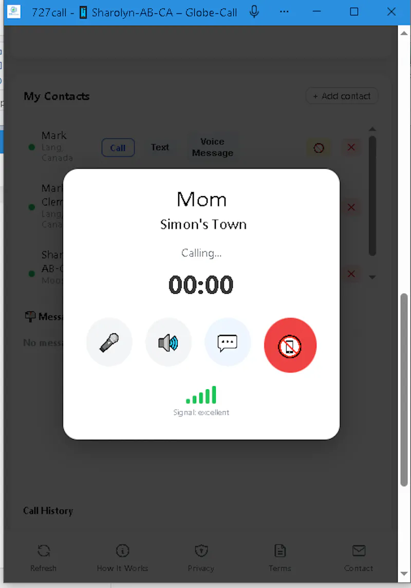 727call.com screenshot 3
